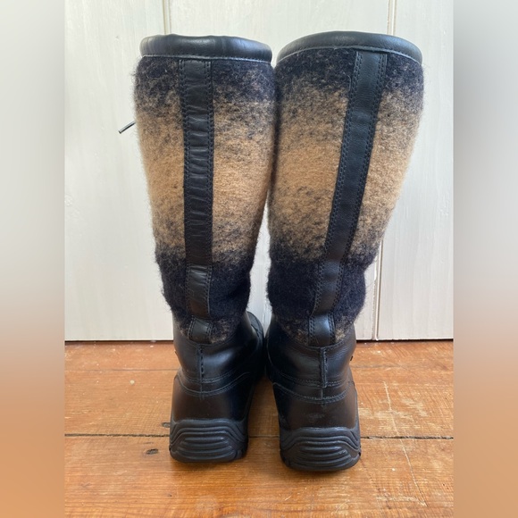 UGG Adirondack Tall Leather & Shearling Ombré Winter Boots — Rare Color Way - Picture 6 of 15